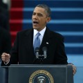 President Barack Obama speaks after being sworn in during the presidential inauguration on the West Front of the U.S. Capitol January 21, 2013 in Washington, DC