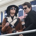 Katy Perry and John Mayer are seen at the inauguration for U.S. President Barack Obama’s second term of office in Washington D.C. on January 21, 2013