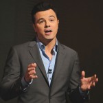 Seth MacFarlane seen on stage during the 85th Academy Awards Nominations Announcement held at AMPAS Samuel Goldwyn Theater on January 10, 2013 in Beverly Hills, Calif.