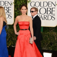 Jennifer Lawrence arrives at the 70th Annual Golden Globe Awards held at The Beverly Hilton Hotel on January 13, 2013 in Beverly Hills