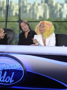 Mariah Carey, Keith Urban, Nicki Minaj and Randy Jackson at the New York auditions of ‘American Idol,’ Season 12