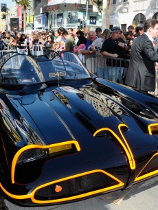 The Bat Mobile at a ceremony honoring Adam West with the 2,468th Star on the Hollywood Walk of Fame on April 5, 2012 in Hollywood