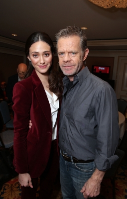 Emmy Rossum and William H. Macy at Showtime’s 2013 Winter TCA held at Langham Huntington Hotel and Spa, Pasadena, Calif., on January 12, 2013