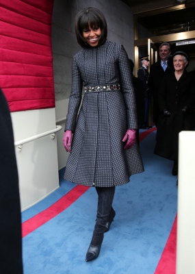 First Lady Michelle Obama on Inauguration Day 2013