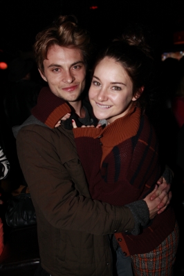 Shailene Woodley gets up close and personal with ‘White Bird’ costar Shiloh Fernandez  on the dance floor at Hyde Lounge at Sundance at the Masterson brothers’ bar, Downstairs, on Main Street