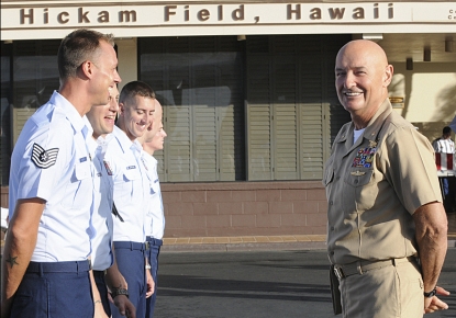 Terry O’Quinn behind the scenes at ‘Hawaii Five-0’ in 2011