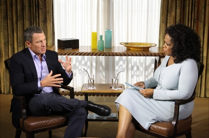 Lance Armstrong sits down with Oprah Winfrey (Jan. 2013) Lance Armstrong sits down with Oprah Winfrey (Jan. 2013)