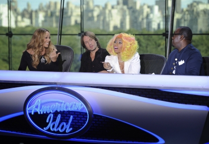 Mariah Carey, Keith Urban, Nicki Minaj and Randy Jackson at the New York auditions of ‘American Idol,’ Season 12