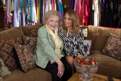 Betty White with special guest Nicole Richie on the January 22, 2013 episode of ‘Betty White’s Off Their Rockers’
