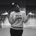 Beyonce dons a ‘Can I Live?’ Sweatshirt while rehearsing for the Super Bowl in New Orleans on January 27, 2013