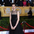 Anne Hathaway arrives at the 19th Annual Screen Actors Guild Awards held at The Shrine Auditorium on January 27, 2013 in Los Angeles, California. (Photo WireImage)