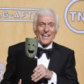 Dick Van Dyke, recipient of the Screen Actors Guild Life Achievement Award, poses in the press room during the 19th Annual Screen Actors Guild Awards held at The Shrine Auditorium on January 27, 2013 (Photo by Getty Images) 