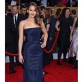 Jennifer Lawrence arrives at the 19th Annual Screen Actors Guild Awards held at The Shrine Auditorium on January 27, 2013 in Los Angeles, California. (Photo Getty Images)