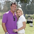Romain Zago and Supermodel Joanna Krupa attend the Los Angeles Police Celebrity Golf Tournament at Rancho Park Golf Course on October 13, 2012 in West Los Angeles, California.
