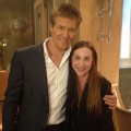Jack Wagner and Access Hollywood producer Sharon Spaeth on the ‘General Hospital’ set, January 31, 2013
