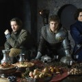 David Oakes, Max Irons and Aneurin Barnard in the Starz series ‘The White Queen’
