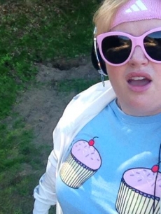 Rebel Wilson models her her T-shirt line, Fat Mandi, which is named after a character she created, January 2013
