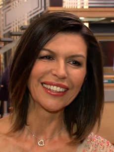 Finola Hughes speaks with Access Hollywood on the set of ‘General Hospital,’ January 2013
