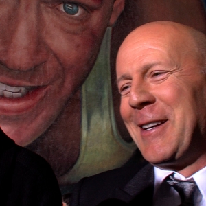 Bruce Willis Hits Red Carpet To Celebrate A Good Day To Die Hard