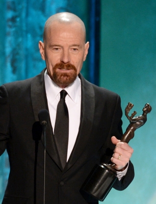 Bryan Cranston accepts the award for Outstanding Performance by a Male Actor in a Drama Series for ‘Breaking Bad’ onstage during the 19th Annual Screen Actors Guild Awards held at The Shrine Auditorium on January 27, 2013 in Los Angeles (Photo by Getty Images) Bryan Cranston accepts the award for Outstanding Performance by a Male Actor in a Drama Series for ‘Breaking Bad’ onstage during the 19th Annual Screen Actors Guild Awards held at The Shrine Auditorium on January 27, 2013 in Los Angeles (Photo by Getty Images)