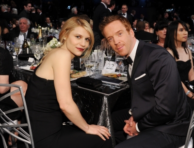 Claire Danes and Damian Lewis attend the 19th Annual Screen Actors Guild Awards at The Shrine Auditorium on January 27, 2013 (Photo by Getty Images) 