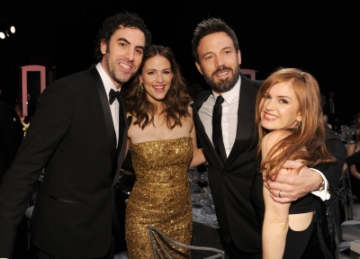Sasha Baron Cohen, Jennifer Garner, Ben Affleck, and Isla Fisher are spotted at the 19th Annual Screen Actors Guild Awards at The Shrine Auditorium on January 27, 2013 (Photo by Getty Images) 
