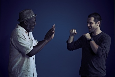 From left to right: Frankie Faison and Antony Starr from Cinemax’s ‘Banshee,’ Photo Courtesy of Gregory Shummon
