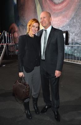 Rumer Willis joins dad Bruce Willis for a special event celebrating 25 years of ‘Die Hard’ at Fox Studio Lot on January 31, 2013 in Century City, Calif.
