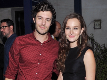 Adam Brody and Leighton Meester attend the after party for The Cinema Society screening of ‘The Oranges’ on September 14, 2012 in New York City
