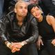 Chris Brown & Rihanna get close during the Los Angeles Lakers/New York Knicks game on December 25, 2012 in Los Angeles
