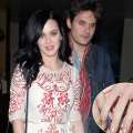 Katy Perry and John Mayer are seen leaving Vincenti restaurant in Brentwood, Calif., on February 14, 2013