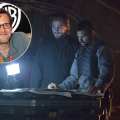 ‘Arrow’ Executive Producer Andrew Kreisberg (in bubble), Stephen Amell as Oliver Queen with Manu Bennett as Slade Wilson