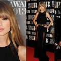 Taylor Swift, Harry Styles at the Brit Awards in London, Feb. 20, 2013