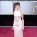 Anne Hathaway arrives at the Oscars at Hollywood & Highland Center on February 24, 2013 in Hollywood, Calif.