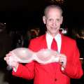 John Waters shows off his Fashion Form lingerie