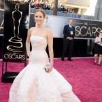 Jennifer Lawrence arrives at the Oscars on February 24, 2013 in Hollywood, Calif.