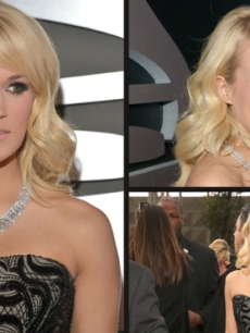 Carrie Underwood attends the 55th Annual Grammy Awards at Staples Center, Los Angeles, on February 10, 2013
