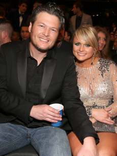 Blake Shelton and Miranda Lambert spotted at the 55th Annual Grammy Awards at Staples Center on February 10, 2013