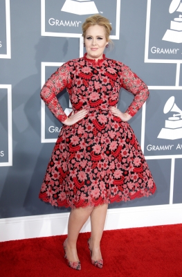 Adele attends the 55th Annual GRAMMY Awards at STAPLES Center on February 10, 2013 in Los Angeles