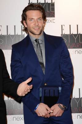 Bradley Cooper poses with his Best Actor Award in the press room at The Elle Style Awards 2013 at The Savoy Hotel on February 11, 2013 in London, England