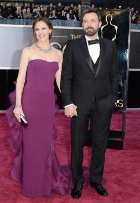 Jennifer Garner and Ben Affleck arrive at the Oscars on February 24, 2013 in Hollywood, Calif.