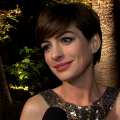 Vanity Fair Oscar Party: Anne Hathaway Reacts To Her Oscar Win
