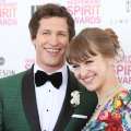 Andy Samberg and Joanna Newsom arrive at the 2013 Film Independent Spirit Awards held on February 23, 2013 in Santa Monica, Calif.