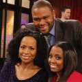 Tempestt Bledsoe, Keshia Knight Pulliam and Anthony Edwards on the set of ‘Guys with Kids’