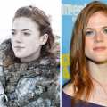 Rose Leslie as Ygritte in ‘Game of Thrones’ Season 3 (left), and at a Comic-Con 2012 party (right)