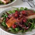 David Grotto’s Warm Salmon, Cherry and Arugula Salad
