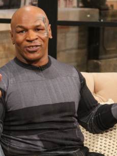 Mike Tyson visits Access Hollywood Live on February 27, 2013