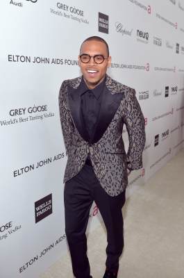 Chris Brown attends Neuro at 21st Annual Elton John AIDS Foundation Academy Awards Viewing Party at Pacific Design Center, West Hollywood, on February 24, 2013