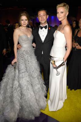 Amy Adams, Joseph Gordon-Levitt and Charlize Theron spotted at the Oscars Governors Ball at Hollywood & Highland Center on February 24, 2013