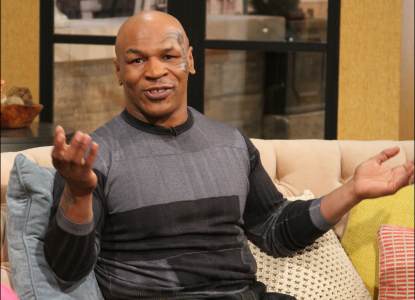Mike Tyson visits Access Hollywood Live on February 27, 2013